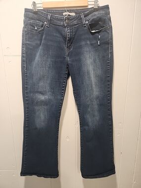 Levi's Women's Blue Bootcut Jeans with Faded Finish